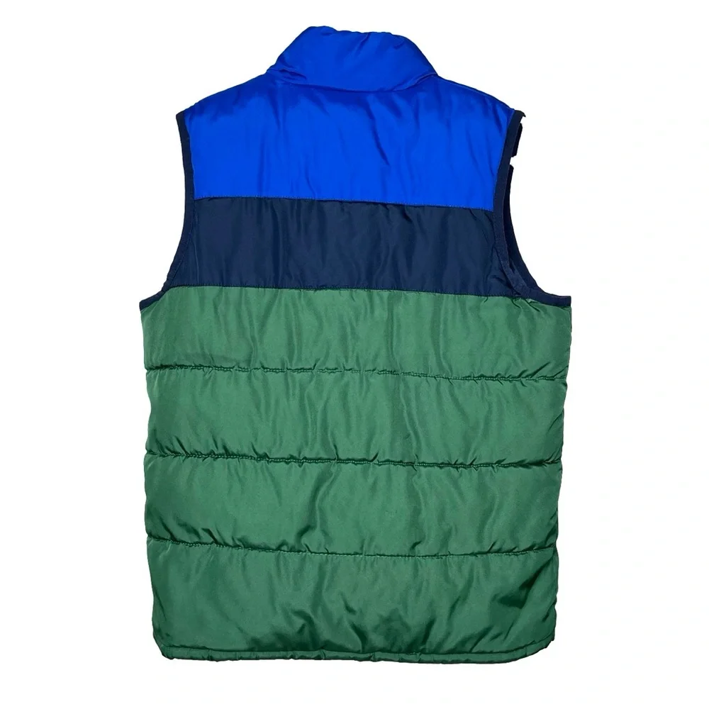Gap Green Blue Kids Color Black Puffer Vest